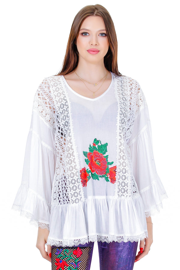 Bluza vascoza cu broderie  Liza Panait Liza Panait Online Boutique